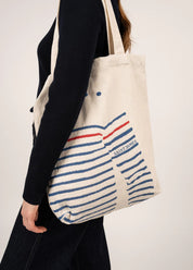 STRIPED TOTE BAG