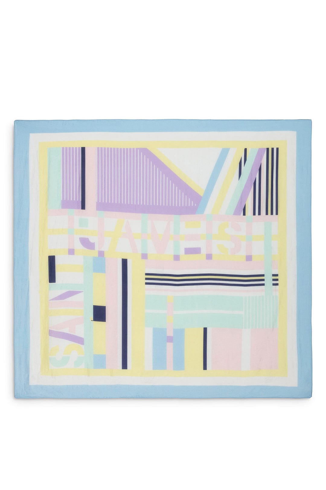 Pastel silk scarf